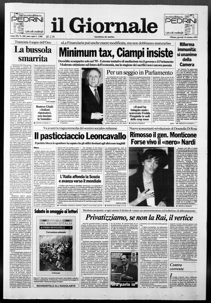 Il giornale : quotidiano del mattino